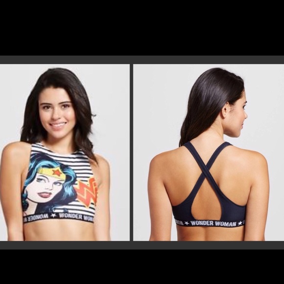 dc comics wonder woman sports bra